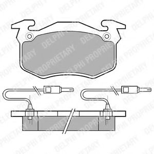 DELPHI LP382 Тормозные колодки для PEUGEOT 309 II (Пежо 309 2) DELPHI LP382 Тормозные колодки для PEUGEOT 309 II (Пежо 309 2)