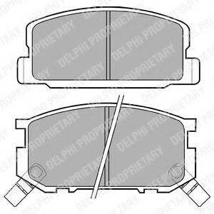DELPHI LP402 Тормозные колодки для TOYOTA COROLLA SPRINTER (Тойота/тоета Cоролла спринтэр) DELPHI LP402 Тормозные колодки для TOYOTA COROLLA SPRINTER (Тойота/тоета Cоролла спринтэр)
