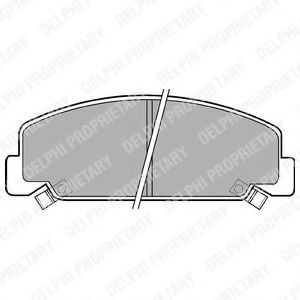 DELPHI LP403 Тормозные колодки для HONDA ACCORD II (Хонда Аccорд 2) DELPHI LP403 Тормозные колодки для HONDA ACCORD II (Хонда Аccорд 2)