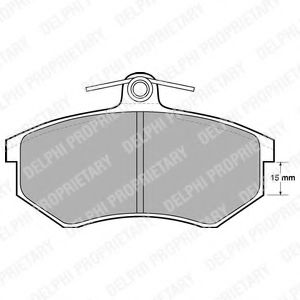 DELPHI LP429 Тормозные колодки для AUDI 100 (Ауди 100) DELPHI LP429 Тормозные колодки для AUDI 100 (Ауди 100)