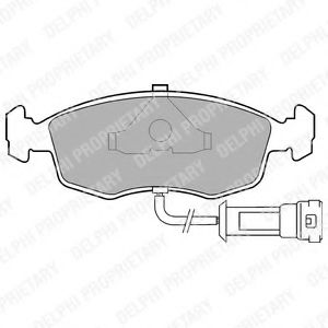 DELPHI LP457 Тормозные колодки для FORD GRANADA (Форд Гранада) DELPHI LP457 Тормозные колодки для FORD GRANADA (Форд Гранада)