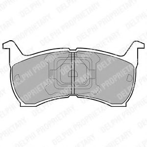 DELPHI LP465 Тормозные колодки для MAZDA 626 II (Мазда 626 2) DELPHI LP465 Тормозные колодки для MAZDA 626 II (Мазда 626 2)