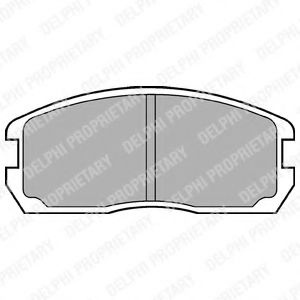 DELPHI LP467 Тормозные колодки для MITSUBISHI COLT II (Митсубиши/митсубиси Cолт 2) DELPHI LP467 Тормозные колодки для MITSUBISHI COLT II (Митсубиши/митсубиси Cолт 2)
