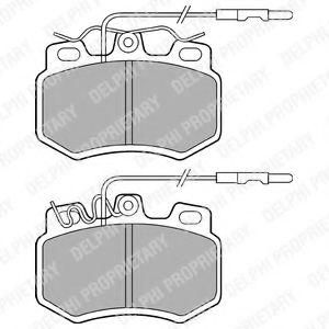DELPHI LP493 Тормозные колодки для PEUGEOT 205 II (Пежо 205 2) DELPHI LP493 Тормозные колодки для PEUGEOT 205 II (Пежо 205 2)