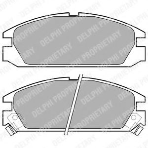 DELPHI LP525 Тормозные колодки для HONDA CRX II (Хонда Cрх 2) DELPHI LP525 Тормозные колодки для HONDA CRX II (Хонда Cрх 2)