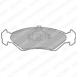 DELPHI LP591 Тормозные колодки для FORD FIESTA (Форд Фиэста) DELPHI LP591 Тормозные колодки для FORD FIESTA (Форд Фиэста)