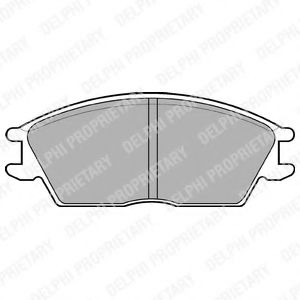 DELPHI LP593 Тормозные колодки для HYUNDAI (Хендай) DELPHI LP593 Тормозные колодки для HYUNDAI (Хендай)