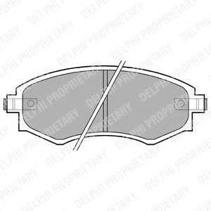 DELPHI LP606 Тормозные колодки для HYUNDAI ELANTRA LAVITA (Хендай Элантра лавита) DELPHI LP606 Тормозные колодки для HYUNDAI ELANTRA LAVITA (Хендай Элантра лавита)