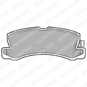 DELPHI LP611 Тормозные колодки для TOYOTA COROLLA FX (Тойота/тоета Cоролла инфинити фх) DELPHI LP611 Тормозные колодки для TOYOTA COROLLA FX (Тойота/тоета Cоролла инфинити фх)