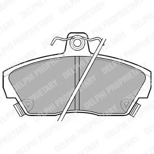 DELPHI LP618 Тормозные колодки для ROVER 400 (Ровер 400) DELPHI LP618 Тормозные колодки для ROVER 400 (Ровер 400)