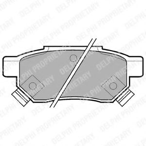 DELPHI LP625 Тормозные колодки для ROVER 400 (Ровер 400) DELPHI LP625 Тормозные колодки для ROVER 400 (Ровер 400)