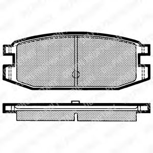 DELPHI LP641 Тормозные колодки для MITSUBISHI MONTERO (Митсубиши/митсубиси Монтэро) DELPHI LP641 Тормозные колодки для MITSUBISHI MONTERO (Митсубиши/митсубиси Монтэро)