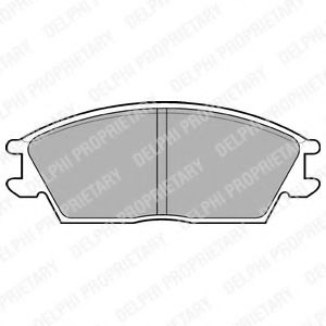 DELPHI LP704 Тормозные колодки для HYUNDAI EXCEL (Хендай Эxcэл) DELPHI LP704 Тормозные колодки для HYUNDAI EXCEL (Хендай Эxcэл)