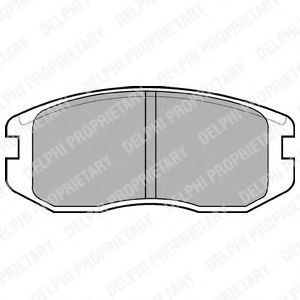 DELPHI LP736 Тормозные колодки для MITSUBISHI MIRAGE (Митсубиши/митсубиси Мирагэ) DELPHI LP736 Тормозные колодки для MITSUBISHI MIRAGE (Митсубиши/митсубиси Мирагэ)
