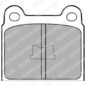 DELPHI LP76 Тормозные колодки для AUDI 80 (Ауди 80) DELPHI LP76 Тормозные колодки для AUDI 80 (Ауди 80)