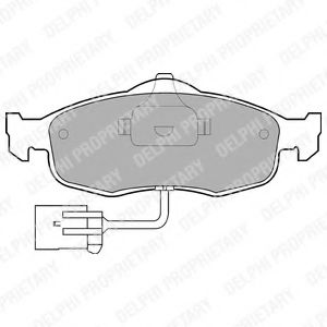 DELPHI LP781 Тормозные колодки для FORD MONDEO (Форд Мондэо) DELPHI LP781 Тормозные колодки для FORD MONDEO (Форд Мондэо)