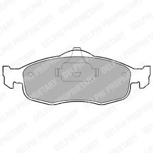 DELPHI LP782 Тормозные колодки для FORD MONDEO (Форд Мондэо) DELPHI LP782 Тормозные колодки для FORD MONDEO (Форд Мондэо)