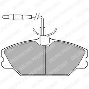 DELPHI LP788 Тормозные колодки для RENAULT SAFRANE (Рено Сафранэ) DELPHI LP788 Тормозные колодки для RENAULT SAFRANE (Рено Сафранэ)