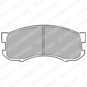 DELPHI LP800 Тормозные колодки для MAZDA 626 III (Мазда 626 3) DELPHI LP800 Тормозные колодки для MAZDA 626 III (Мазда 626 3)