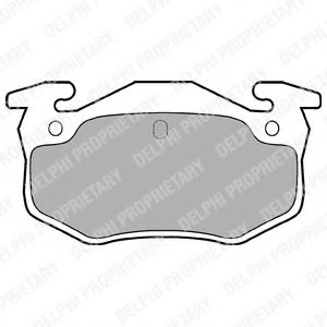 DELPHI LP825 Тормозные колодки для RENAULT SAFRANE (Рено Сафранэ) DELPHI LP825 Тормозные колодки для RENAULT SAFRANE (Рено Сафранэ)