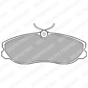 DELPHI LP847 Тормозные колодки для NISSAN (Ниссан) DELPHI LP847 Тормозные колодки для NISSAN (Ниссан)