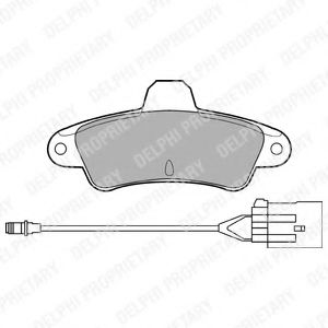 DELPHI LP853 Тормозные колодки для FORD MONDEO (Форд Мондэо) DELPHI LP853 Тормозные колодки для FORD MONDEO (Форд Мондэо)