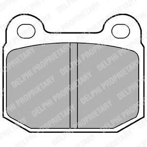 DELPHI LP87 Тормозные колодки для OPEL ASCONA B (Опель Асcона б) DELPHI LP87 Тормозные колодки для OPEL ASCONA B (Опель Асcона б)