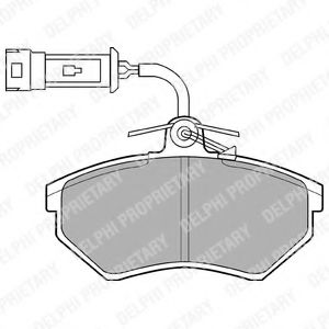 DELPHI LP884 Тормозные колодки для AUDI 90 (Ауди 90) DELPHI LP884 Тормозные колодки для AUDI 90 (Ауди 90)
