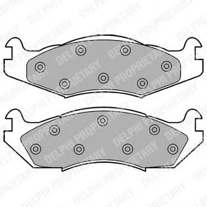 DELPHI LP889 Тормозные колодки для JEEP CHEROKEE (Джип Чироки) DELPHI LP889 Тормозные колодки для JEEP CHEROKEE (Джип Чироки)