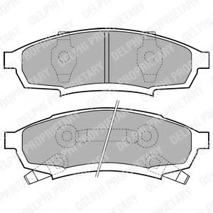 DELPHI LP895 Тормозные колодки для OLDSMOBILE (Олдмобиль) DELPHI LP895 Тормозные колодки для OLDSMOBILE (Олдмобиль)