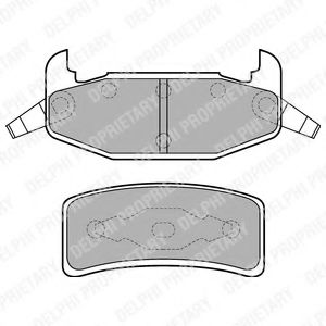 DELPHI LP896 Тормозные колодки для OLDSMOBILE (Олдмобиль) DELPHI LP896 Тормозные колодки для OLDSMOBILE (Олдмобиль)