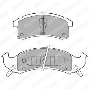 DELPHI LP897 Тормозные колодки для BUICK (Бьюик) DELPHI LP897 Тормозные колодки для BUICK (Бьюик)