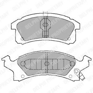 DELPHI LP898 Тормозные колодки для CHEVROLET BERETTA (Шевроле Бэрэтта) DELPHI LP898 Тормозные колодки для CHEVROLET BERETTA (Шевроле Бэрэтта)