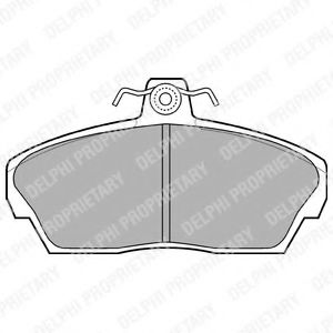DELPHI LP911 Тормозные колодки для ROVER 400 (Ровер 400) DELPHI LP911 Тормозные колодки для ROVER 400 (Ровер 400)