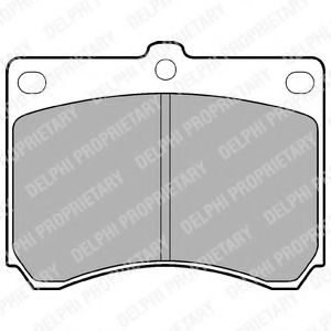 DELPHI LP935 Тормозные колодки для MAZDA (Мазда) DELPHI LP935 Тормозные колодки для MAZDA (Мазда)