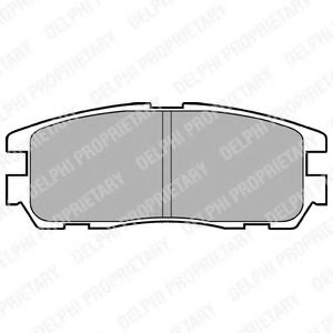 DELPHI LP965 Тормозные колодки для OPEL FRONTERA B (Опель Фронтера б) DELPHI LP965 Тормозные колодки для OPEL FRONTERA B (Опель Фронтера б)