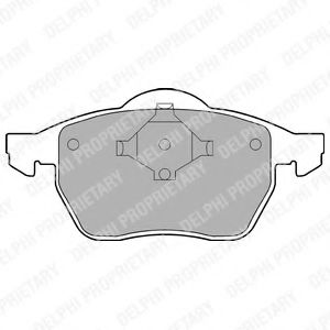DELPHI LP978 Тормозные колодки для VOLKSWAGEN (Фольксваген) DELPHI LP978 Тормозные колодки для VOLKSWAGEN (Фольксваген)