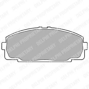 DELPHI LP989 Тормозные колодки для TOYOTA HIACE II (Тойота/тоета Хиаcэ 2) DELPHI LP989 Тормозные колодки для TOYOTA HIACE II (Тойота/тоета Хиаcэ 2)