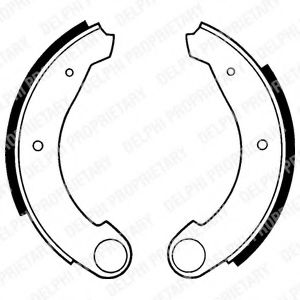 DELPHI LS1159 Тормозные колодоки для CITROëN (Cитроëн) DELPHI LS1159 Тормозные колодоки для CITROëN (Cитроëн)