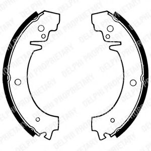 DELPHI LS1219 Тормозные колодоки для LADA (Лада) DELPHI LS1219 Тормозные колодоки для LADA (Лада)