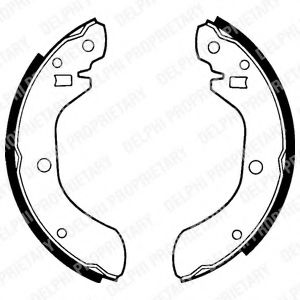 DELPHI LS1254 Тормозные колодоки для NISSAN (Ниссан) DELPHI LS1254 Тормозные колодоки для NISSAN (Ниссан)