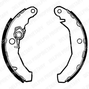 DELPHI LS1272 Тормозные колодоки для FORD (Форд) DELPHI LS1272 Тормозные колодоки для FORD (Форд)