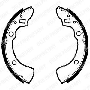 DELPHI LS1278 Тормозные колодоки для MAZDA GLC II (Мазда Глc 2) DELPHI LS1278 Тормозные колодоки для MAZDA GLC II (Мазда Глc 2)