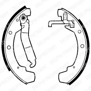 DELPHI LS1281 Тормозные колодоки для VOLKSWAGEN LT 40-55 I (Фольксваген Лт 40-55 и) DELPHI LS1281 Тормозные колодоки для VOLKSWAGEN LT 40-55 I (Фольксваген Лт 40-55 и)