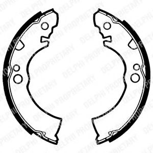 DELPHI LS1285 Тормозные колодоки для NISSAN FIGARO (Ниссан Фигаро) DELPHI LS1285 Тормозные колодоки для NISSAN FIGARO (Ниссан Фигаро)