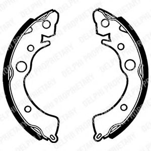 DELPHI LS1288 Тормозные колодоки 