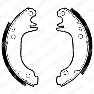 DELPHI LS1293 Тормозные колодоки для PEUGEOT 205 II (Пежо 205 2) DELPHI LS1293 Тормозные колодоки для PEUGEOT 205 II (Пежо 205 2)
