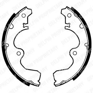 DELPHI LS1294 Тормозные колодоки 