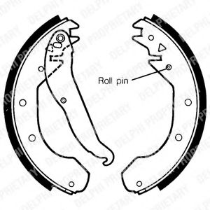 DELPHI LS1297 Тормозные колодоки 