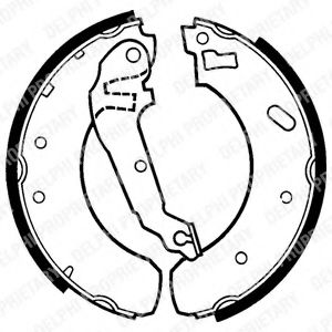 DELPHI LS1298 Тормозные колодоки 